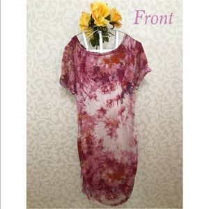 Rachel Roy Pink Tie Dye Dress - Size XL